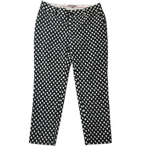 Banana Republic Black and White Patterned Chinos